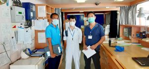 Thai Subsea Services onboard vessel with Class Surveyor f