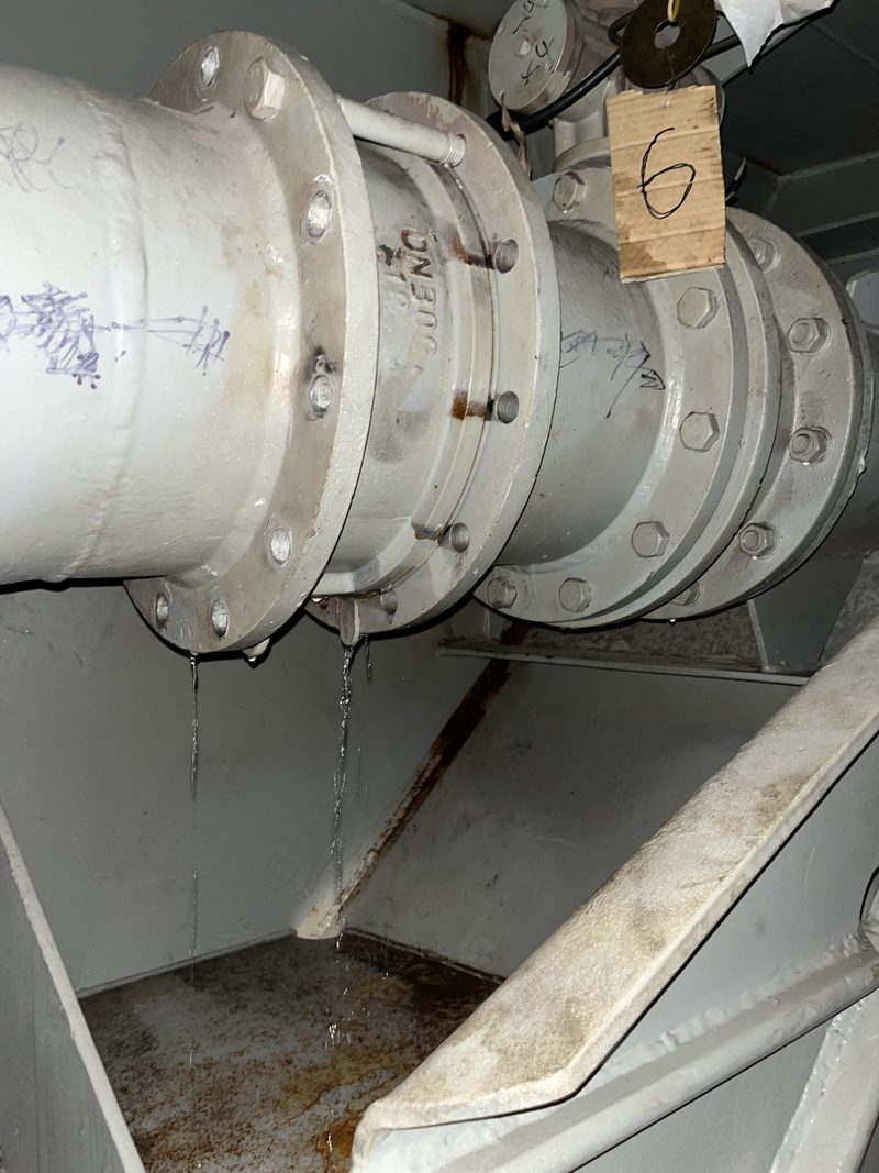 Ship internal pipe-lines