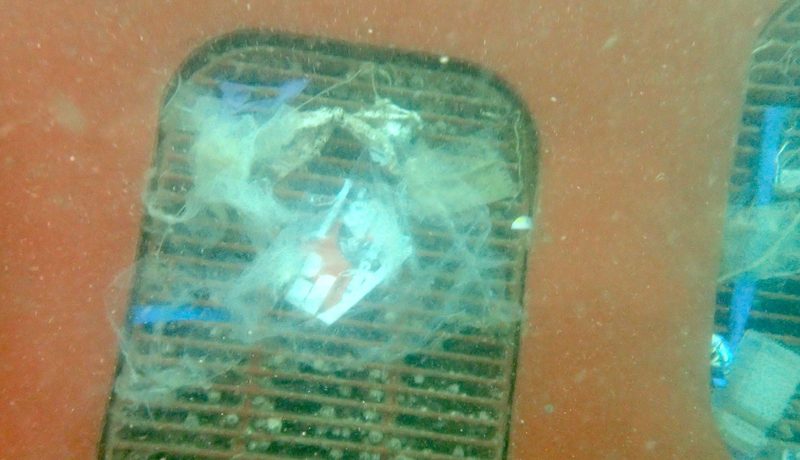 Rubbish Debris Blocking Sea Chests Intakes