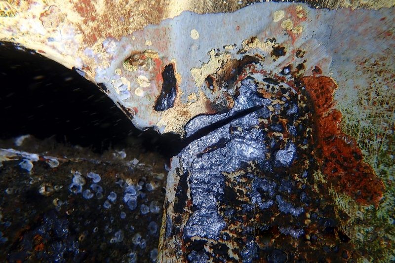Crack found in rudder blade