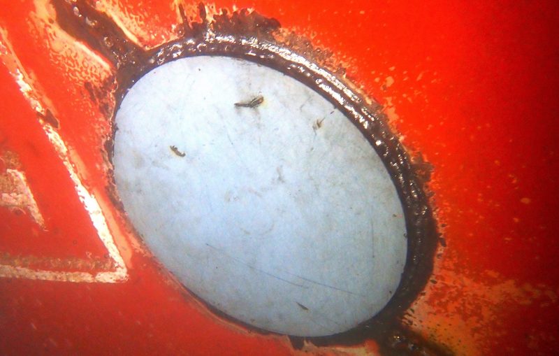 Sea chest repair carried out afloat